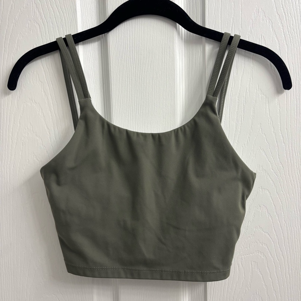 NVGTN Poise Sports Bra XS Longline Double Strap Green